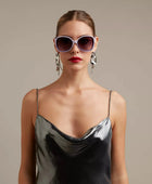 Okkia Anna Butterfly Güneş Gözlüğü Lila