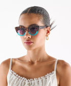 Okkia Claudia Big Cat Güneş Gözlüğü Havana Mavisi