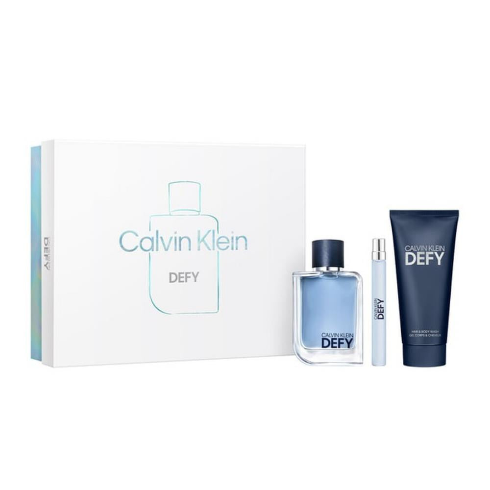 Bonherre mağazasından Calvin Klein Defy, odunsu aromatik erkek parfüm ve saç & vücut şampuanı bakım seti.