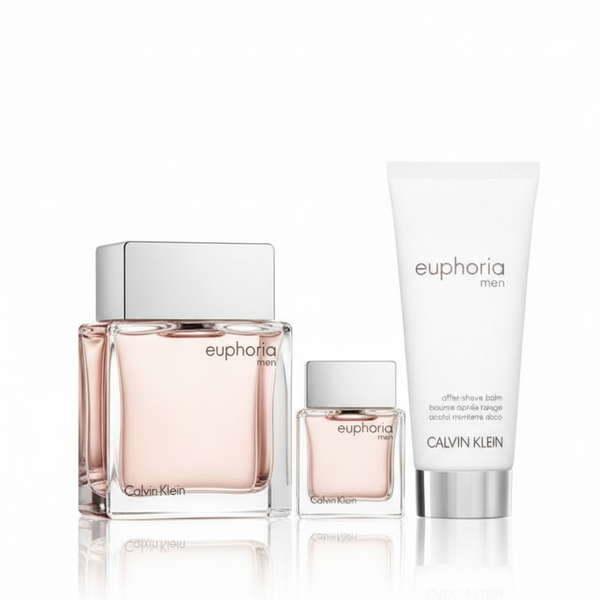 Bonherre mağazasından Calvin Klein Euphoria Men, oryantal ve odunsu erkek parfümü ile tıraş sonrası bakım seti.