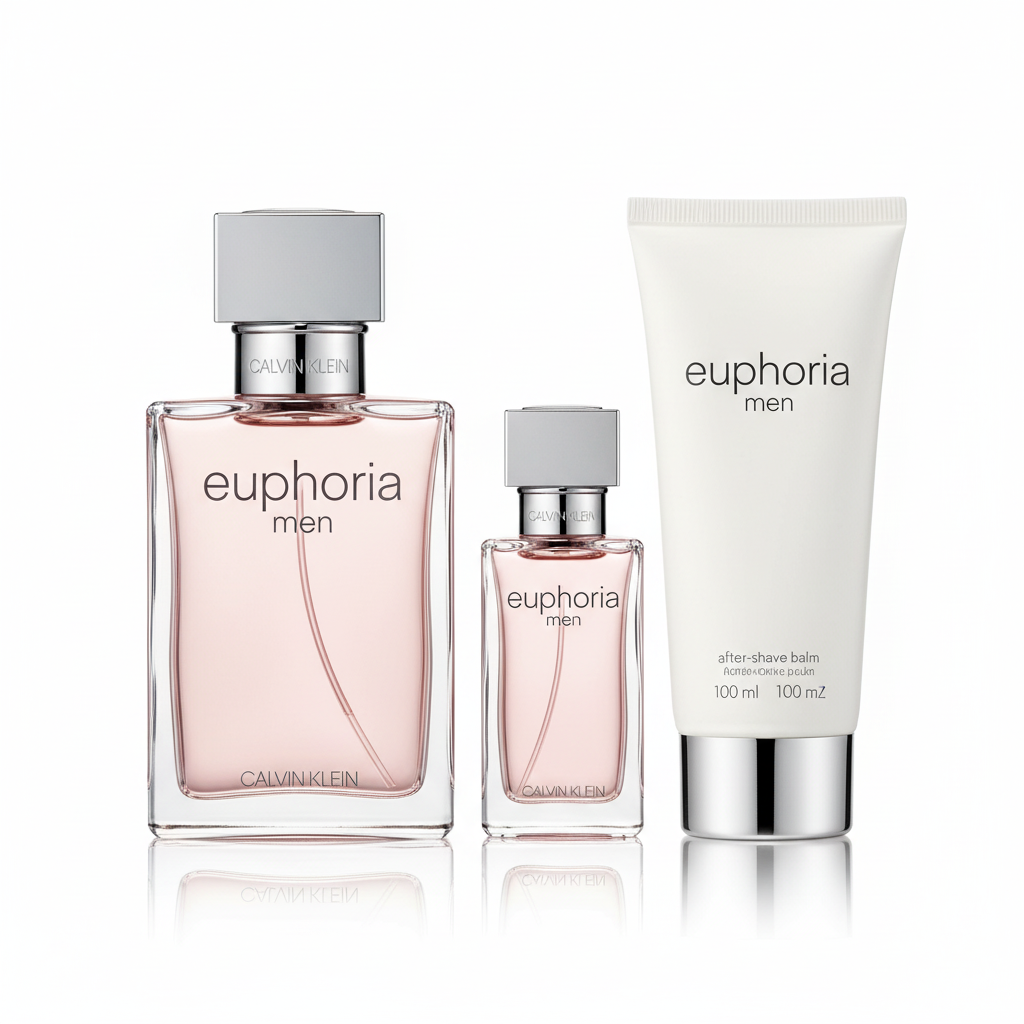Bonherre mağazasından Calvin Klein Euphoria Men, odunsu aromatik erkek parfüm ve tıraş sonrası bakım seti.