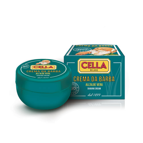 Bonherre mağazasından Cella Milano Aloe Vera Özlü Organik Tıraş Kremi, çevre dostu ve lüks erkek bakım ürünü.
