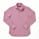 Cenova Pike Pamuk Polo Kesim Gömlek - Pembe