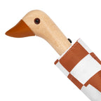 Bonherre mağazasından Original Duckhead Peanut Butter Checks, ekose desenli ördek başlı lüks otomatik şemsiye.