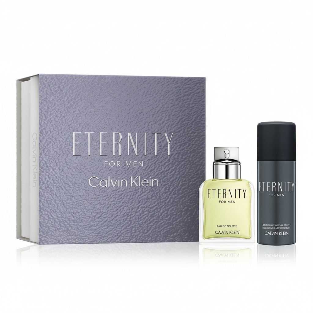 Bonherre mağazasından Calvin Klein Eternity Men, aromatik fougère erkek parfümü ve deodorant bakım seti.
