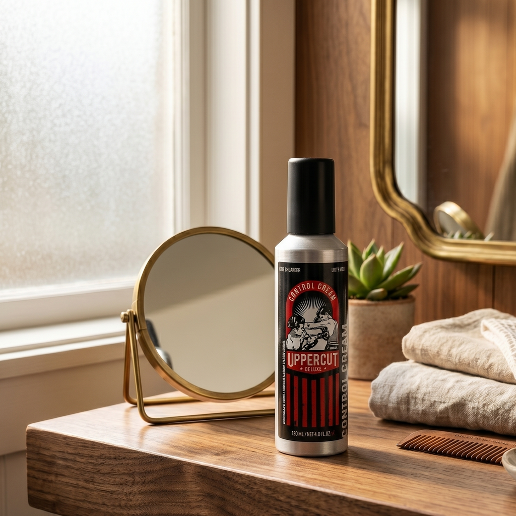 Bonherre mağazasından Uppercut Deluxe Control Cream, bukle belirginleştirici ve elektriklenme karşıtı lüks saç kremi.