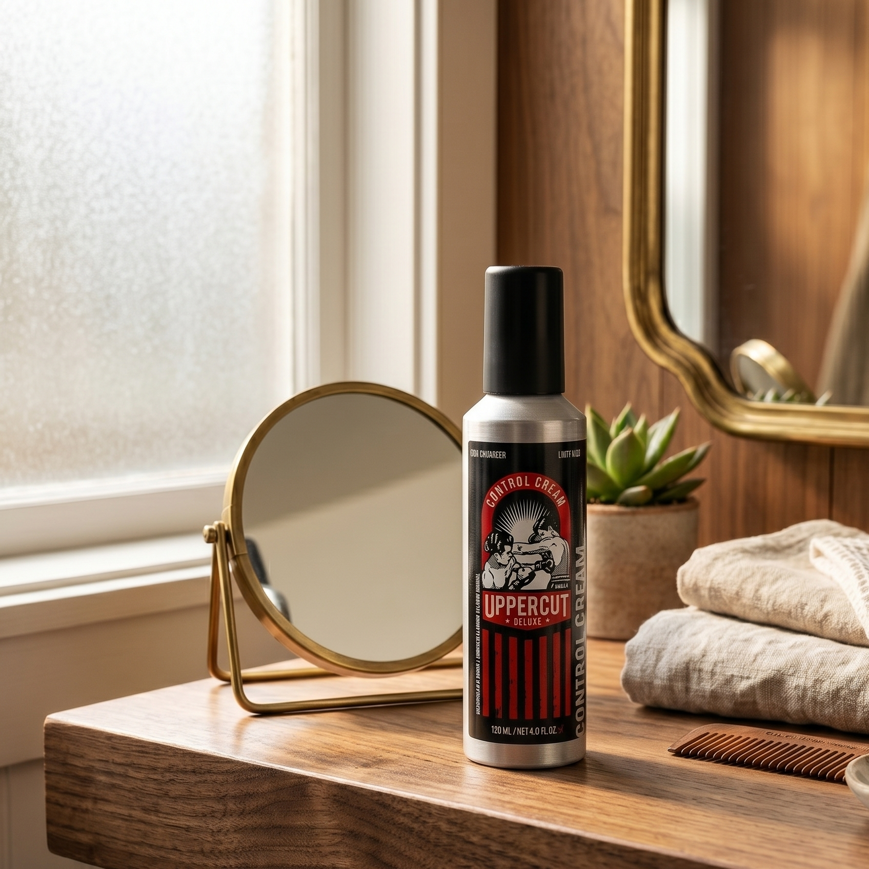 Bonherre mağazasından Uppercut Deluxe Control Cream, bukle belirginleştirici ve elektriklenme karşıtı lüks saç kremi.