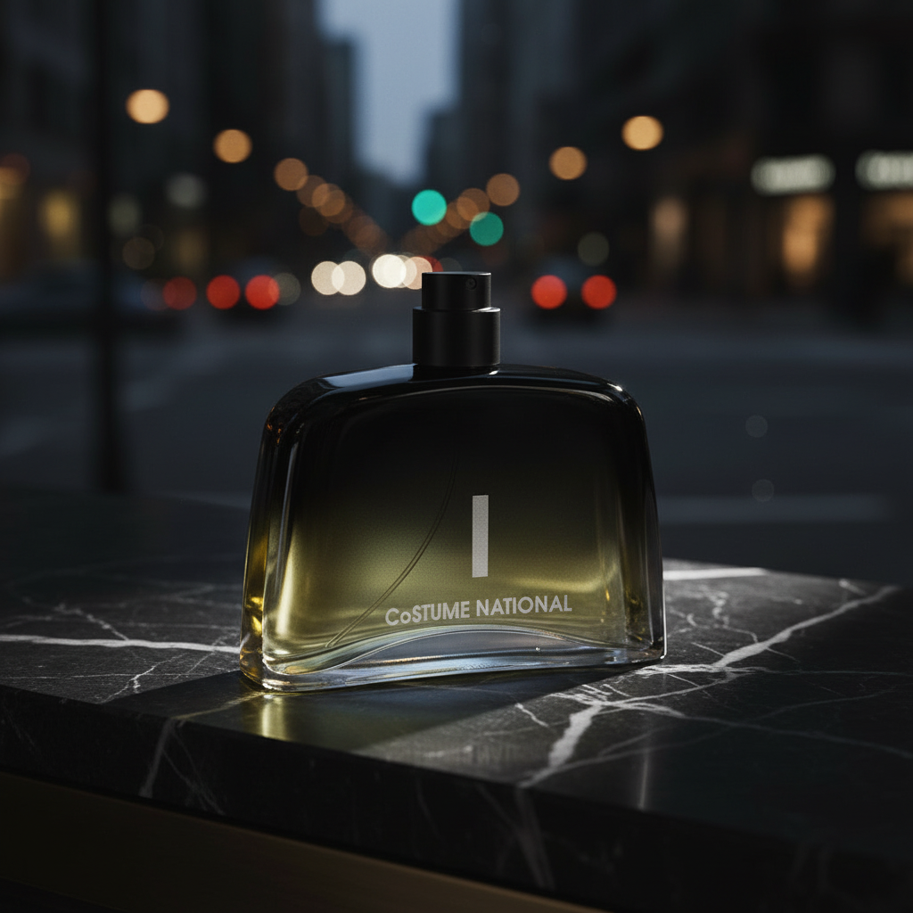 Bonherre mağazasından Costume National I EDP, deri, safran ve ambroxan notalı 100 ml erkek parfümü.