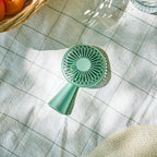 Bonherre mağazasından Lexon Wino Mint, alüminyum saplı, 3 kademeli hız ayarlı, kablosuz indüksiyon şarj özellikli lüks taşınabilir mini fan.