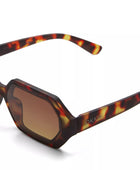 Okkia Andrea Altıgen Unisex  Güneş Gözlüğü Klasik Havana