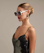 Okkia Alessia Unisex Güneş Gözlüğü Beyaz