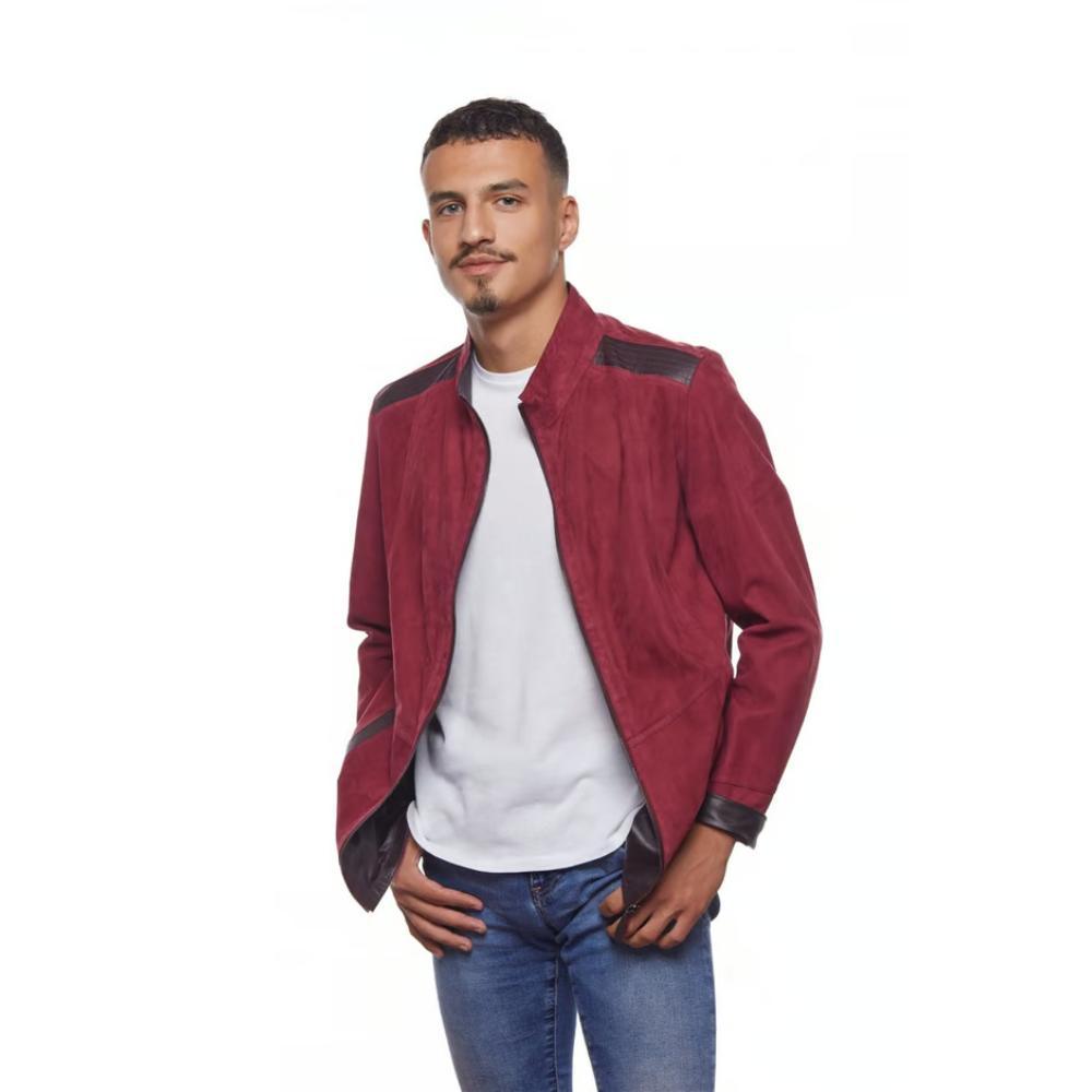 Bordo Curtis Süet Mont - Bonherre