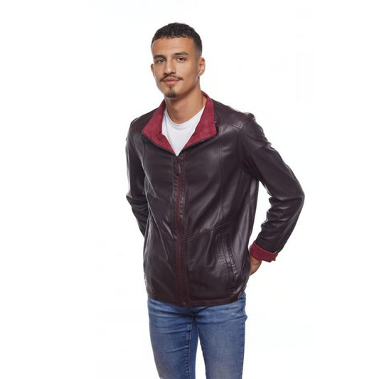 Bordo Curtis Süet Mont - Bonherre