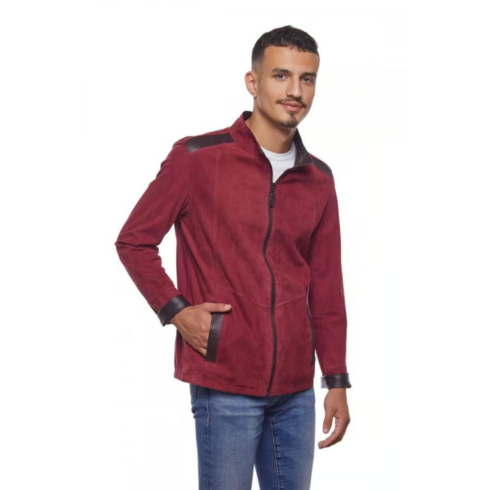 Bordo Curtis Süet Mont - Bonherre