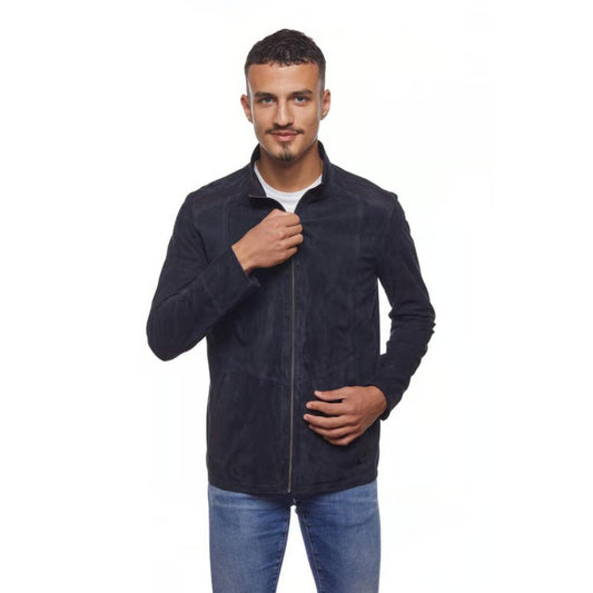 Lacivert Curts Süet Mont - Bonherre