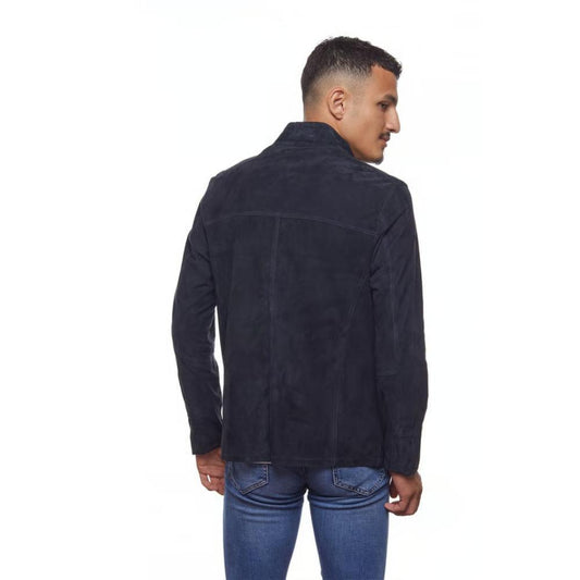 Lacivert Curts Süet Mont - Bonherre