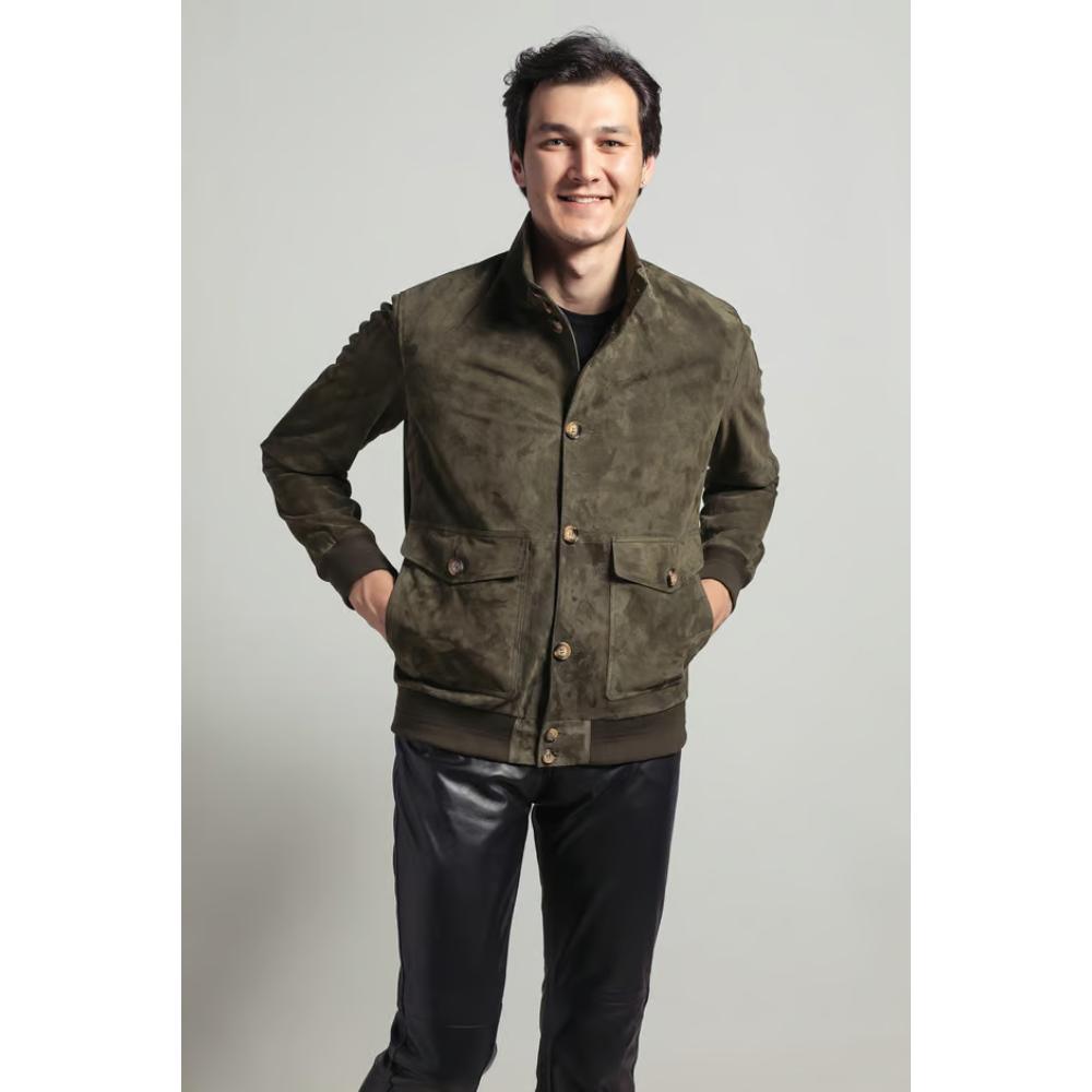 Yeşil Knox Süet Mont - Bonherre