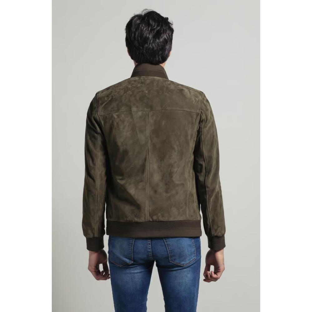 Yeşil Knox Süet Mont - Bonherre