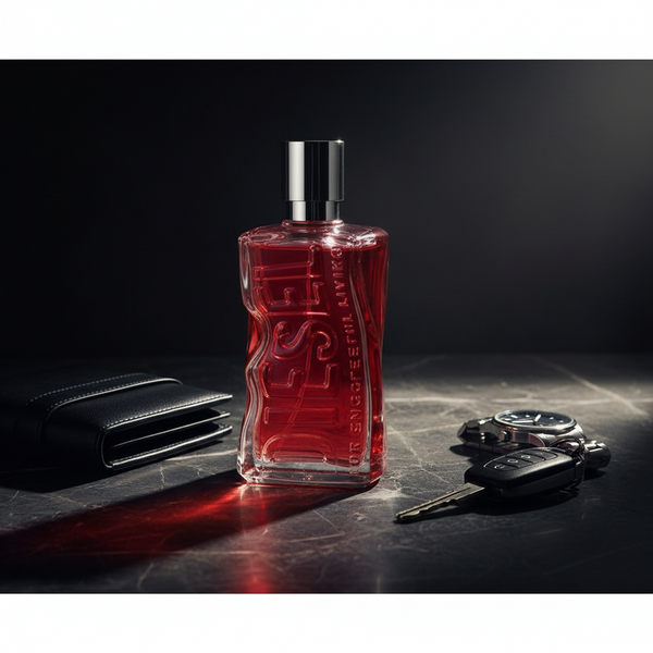 Bonherre mağazasından Diesel D Red Eau de Parfum, kan greyfurtu ve sandal ağacı notalı lüks unisex parfüm.