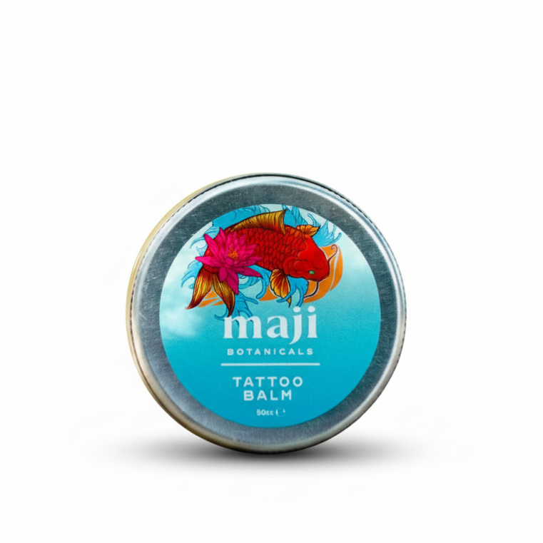 Bonherre mağazasından Maji Botanicals dövme bakım kremi, tamamen doğal içerikli ve yerli üretim onarıcı dövme kremi.