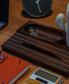 KAYIGO Woody Üçlü Ofis Seti Koyu Kahverengi