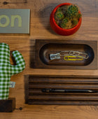 KAYIGO Woody Üçlü Ofis Seti Koyu Kahverengi - Pötikare Kaktüs