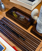 KAYIGO Woody Üçlü Ofis Seti Koyu Kahverengi