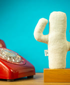 Kayigo Woody İroko Ağacı Üçlü Ofis Seti - Krem Kaktüs