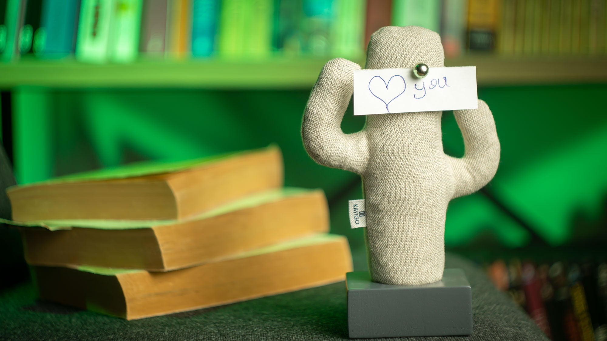 Kayigo Gri Woody Üçlü Ofis Seti- Bej Kaktüs