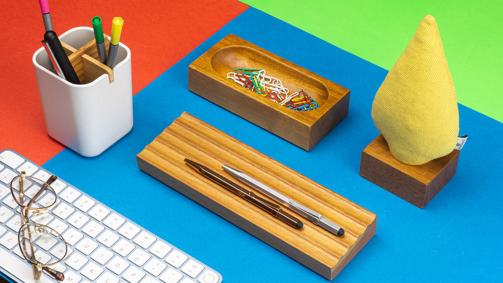 Kayigo Woody Sarı Ladin Üçlü Set - İroko Ağacı