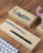 Kayigo Woody Krem Üçlü Ofis  Seti - Pembe Cactus