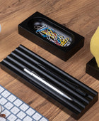 Kayigo Woody Siyah Üçlü Ofis Seti - Sarı Ladin