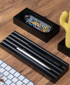 Kayigo Woody Siyah Üçlü Ofis Seti - Sarı Cactus