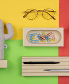 Kayigo  Woody Krem Üçlü Ofis  Seti - Bej Cactus