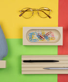 Kayigo  Woody Krem Üçlü Ofis  Seti - Mavi Ladin