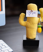 Kayigo Woody Siyah Üçlü Ofis Seti - Sarı Cactus