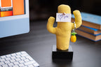 Kayigo Woody Siyah Üçlü Ofis Seti - Sarı Cactus