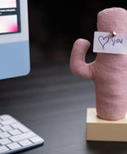 Kayigo Woody Krem Üçlü Ofis  Seti - Pembe Cactus