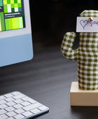 Kayigo Woody Krem Üçlü Ofis  Seti - Pötikareli Cactus