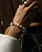 Miela Kare Gold İnci yüzük