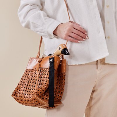 Bonherre mağazasından Original Duckhead Siyah, ikonik el yapımı ördek başlı lüks kompakt şemsiye.