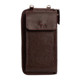 El yapımı bordo deri pasaport ve telefon çantası – floater dana derisi, çok gözlü tasarım