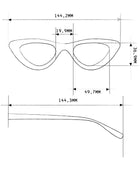 Okkia Adriana Ekran Koruyucu Gözlük Cat Eyes Siyah