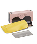 Okkia Monica Unisex Büyük Yuvarlak  Güneş Gözlüğü Siyah Rose