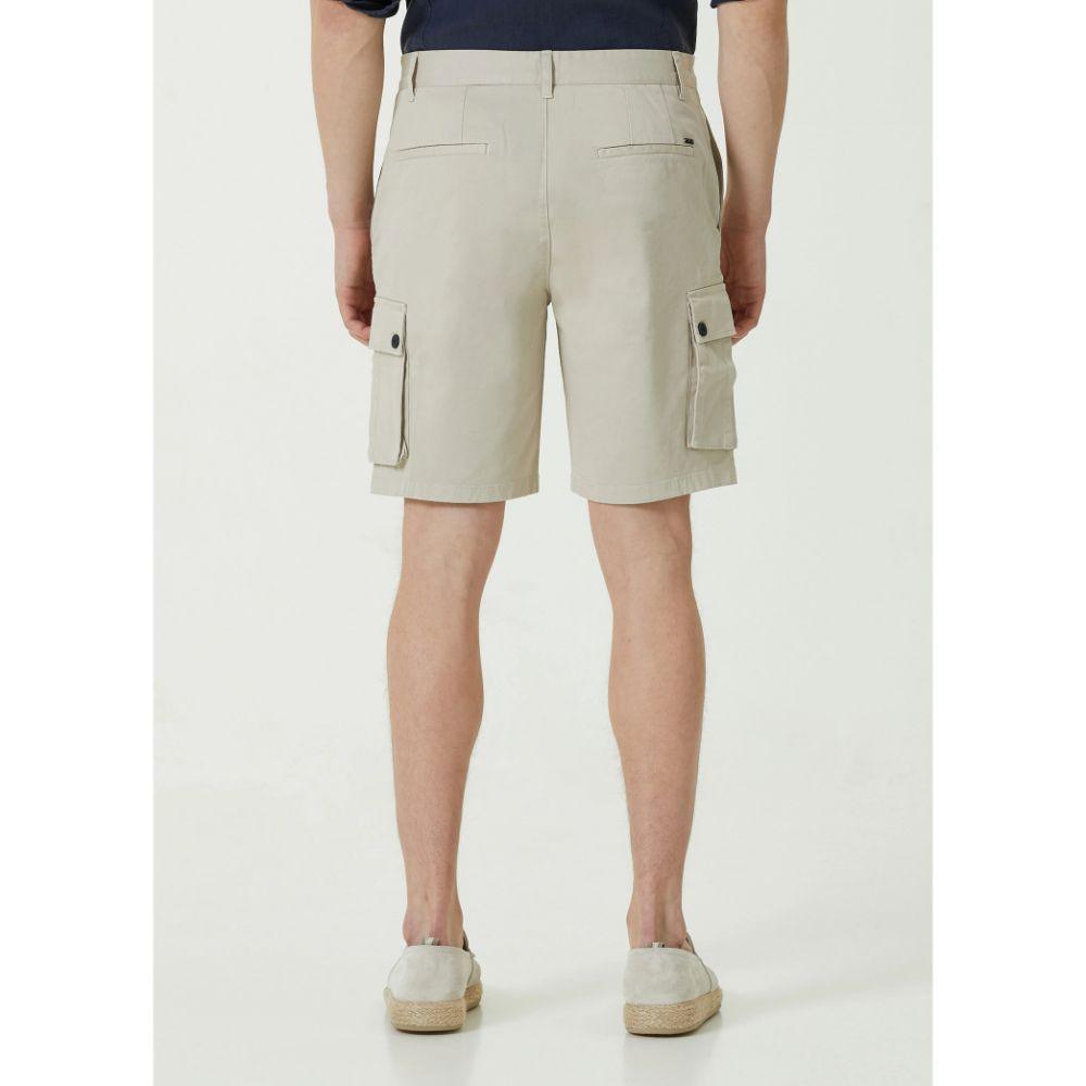 Bej Kargo Bermuda Şort - Bonherre