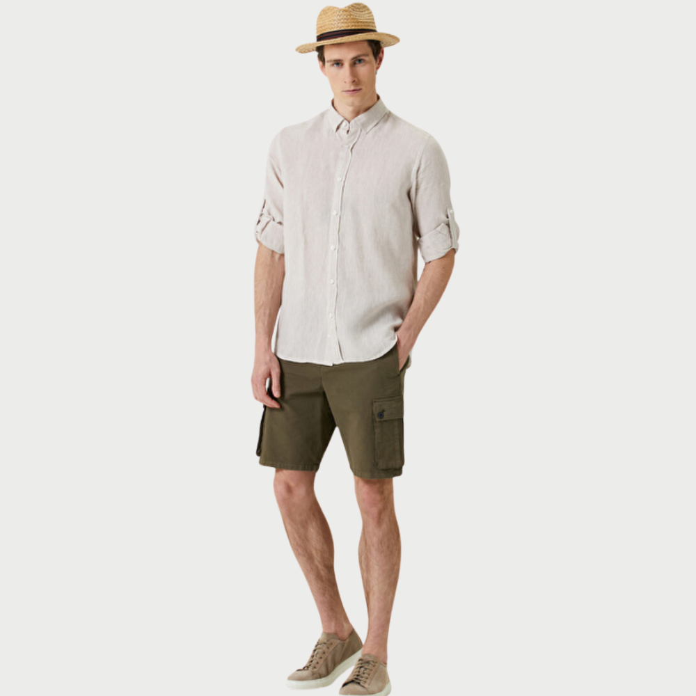 Haki Kargo Bermuda Şort