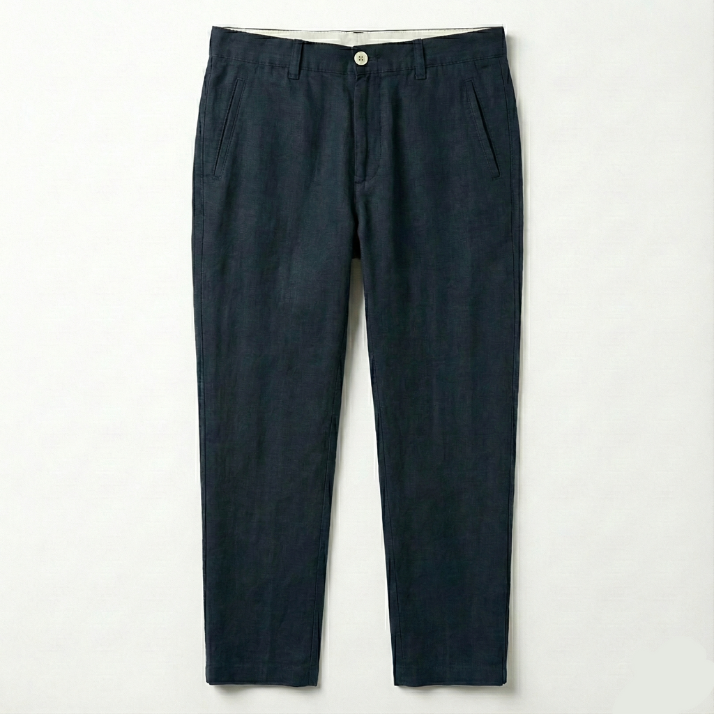 Keten Pantolon - Lacivert