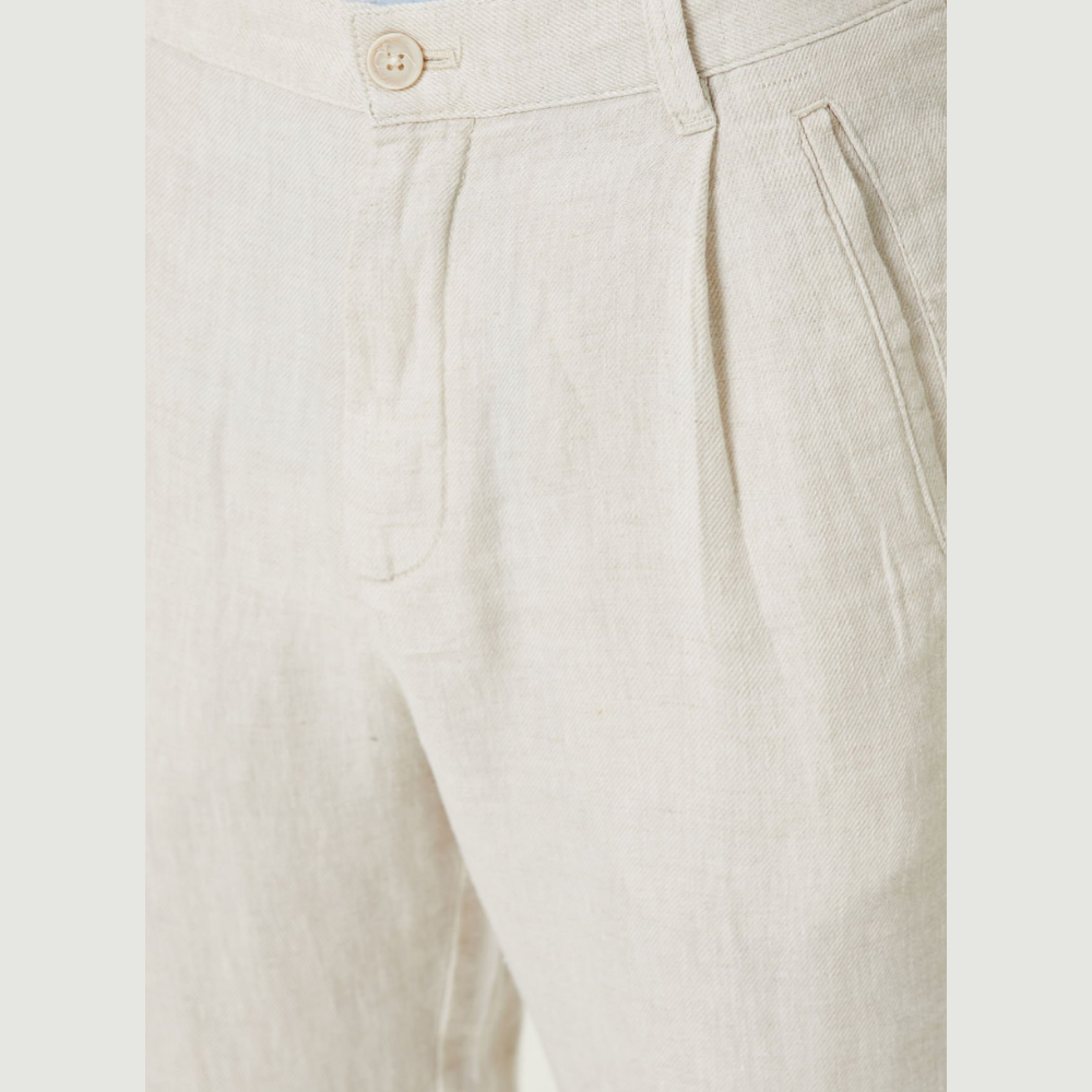 Keten Pantolon - Naturel