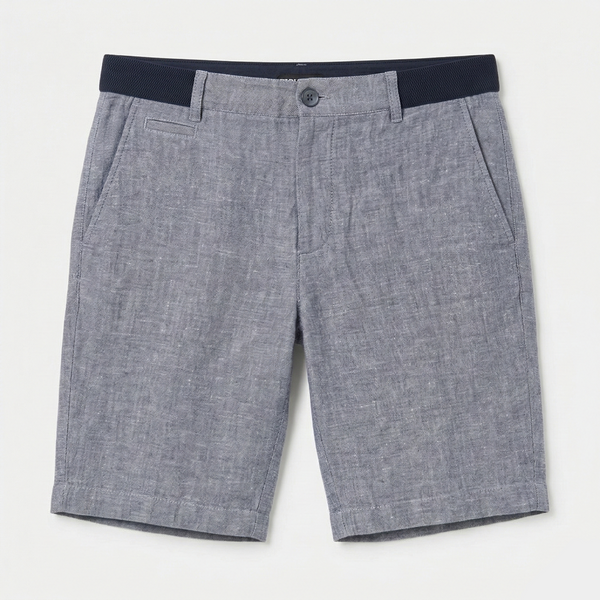 Keten Bermuda - Indigo