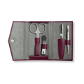 4 Parçalı Manikür Seti - Şarap Kırmızısı Kılıf - Bonherre